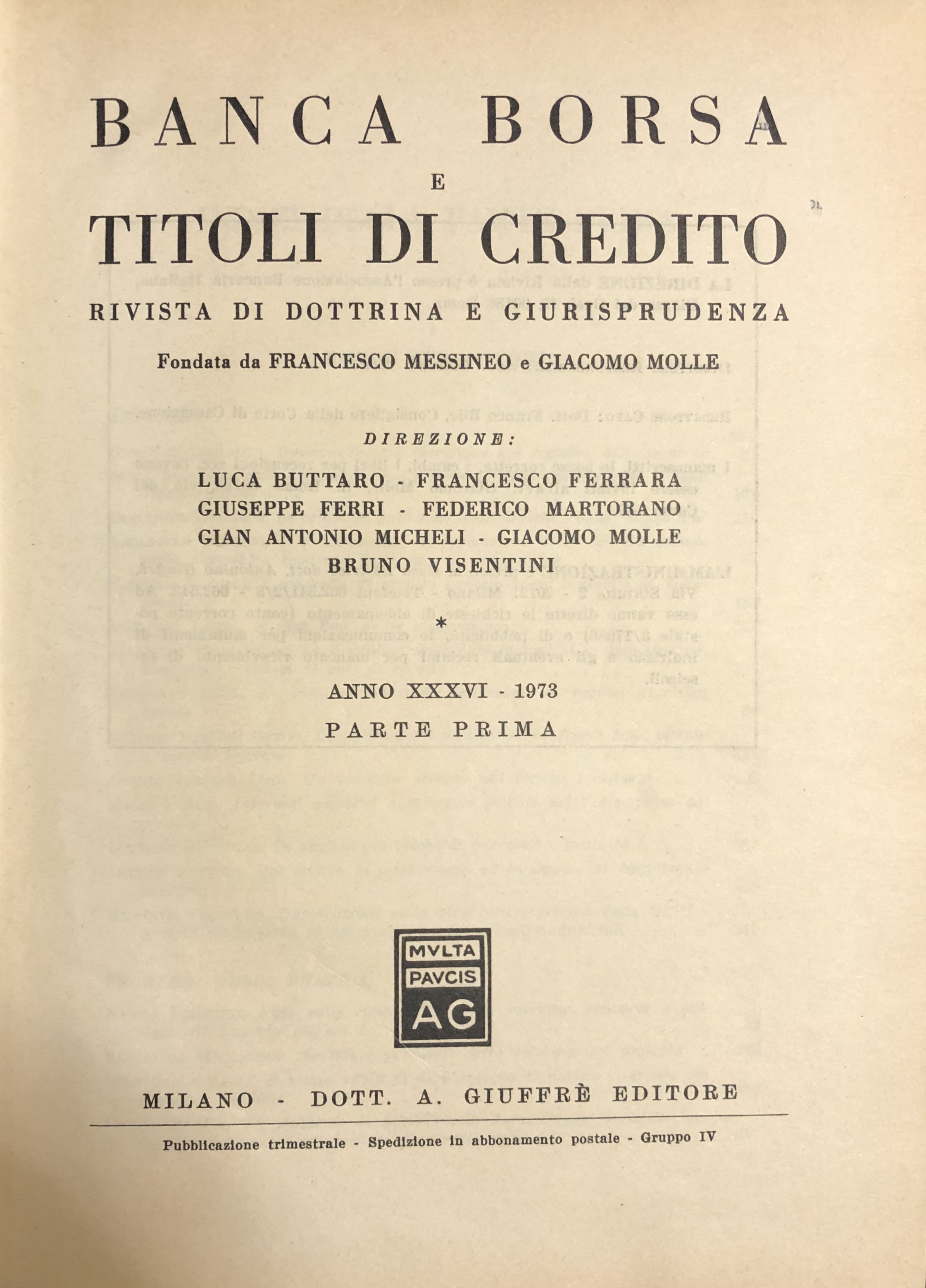 Banca borsa e titoli di credito
