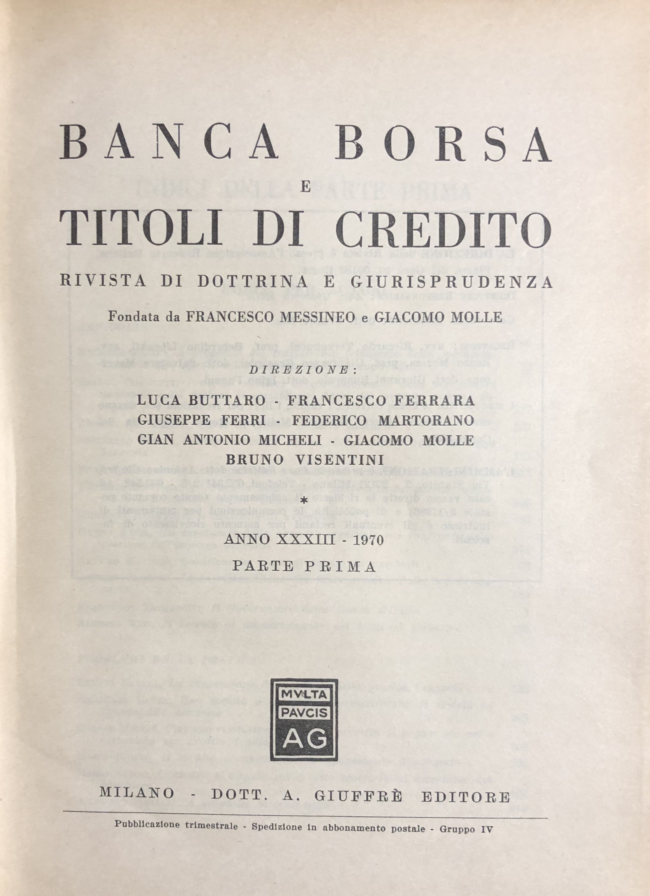 Banca borsa e titoli di credito