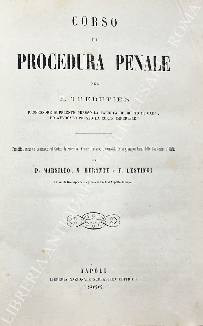 Manuale di procedura penale 