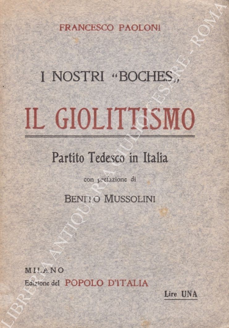 I nostri Boches. Il giolittismo 