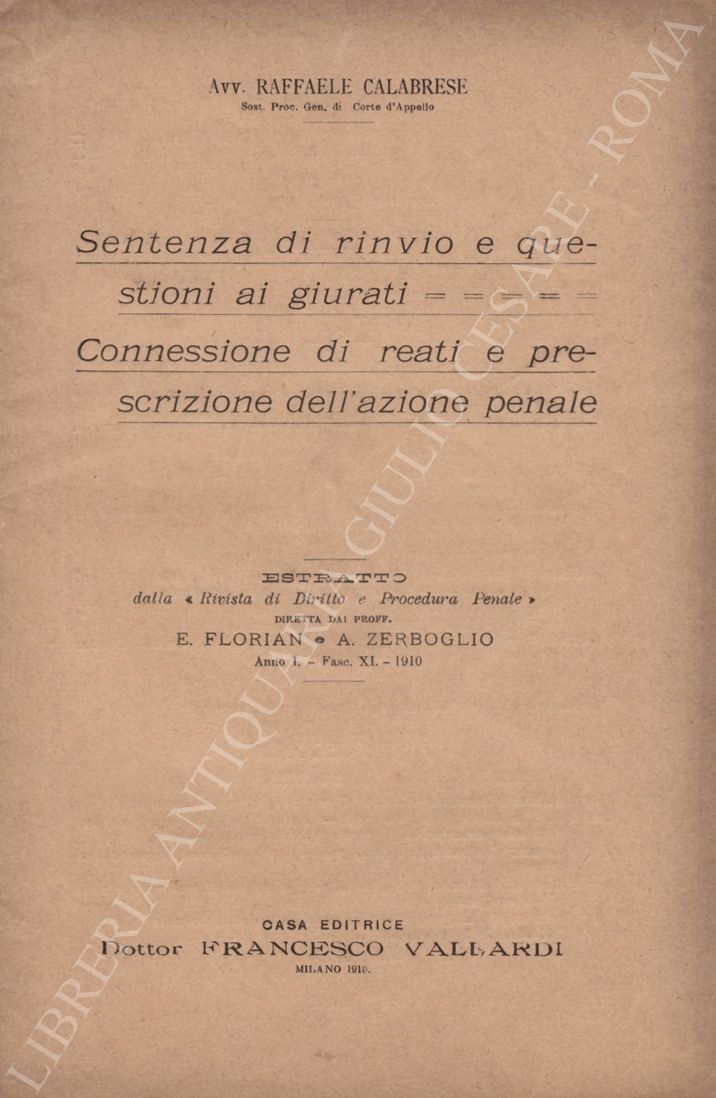 Sentenza di rinvio e questioni ai giurati