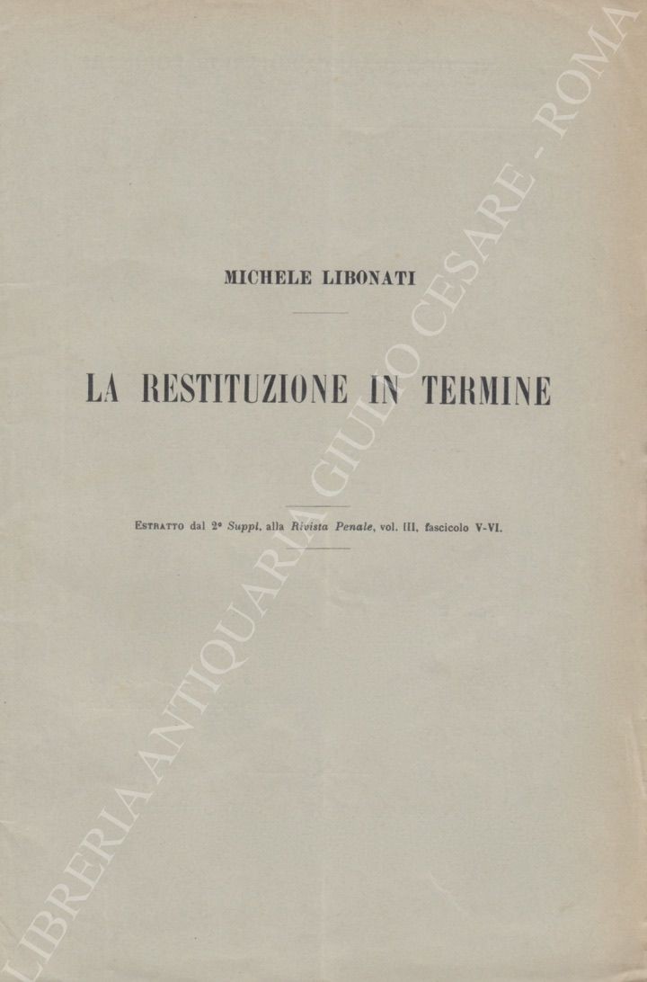 La restituzione in termine