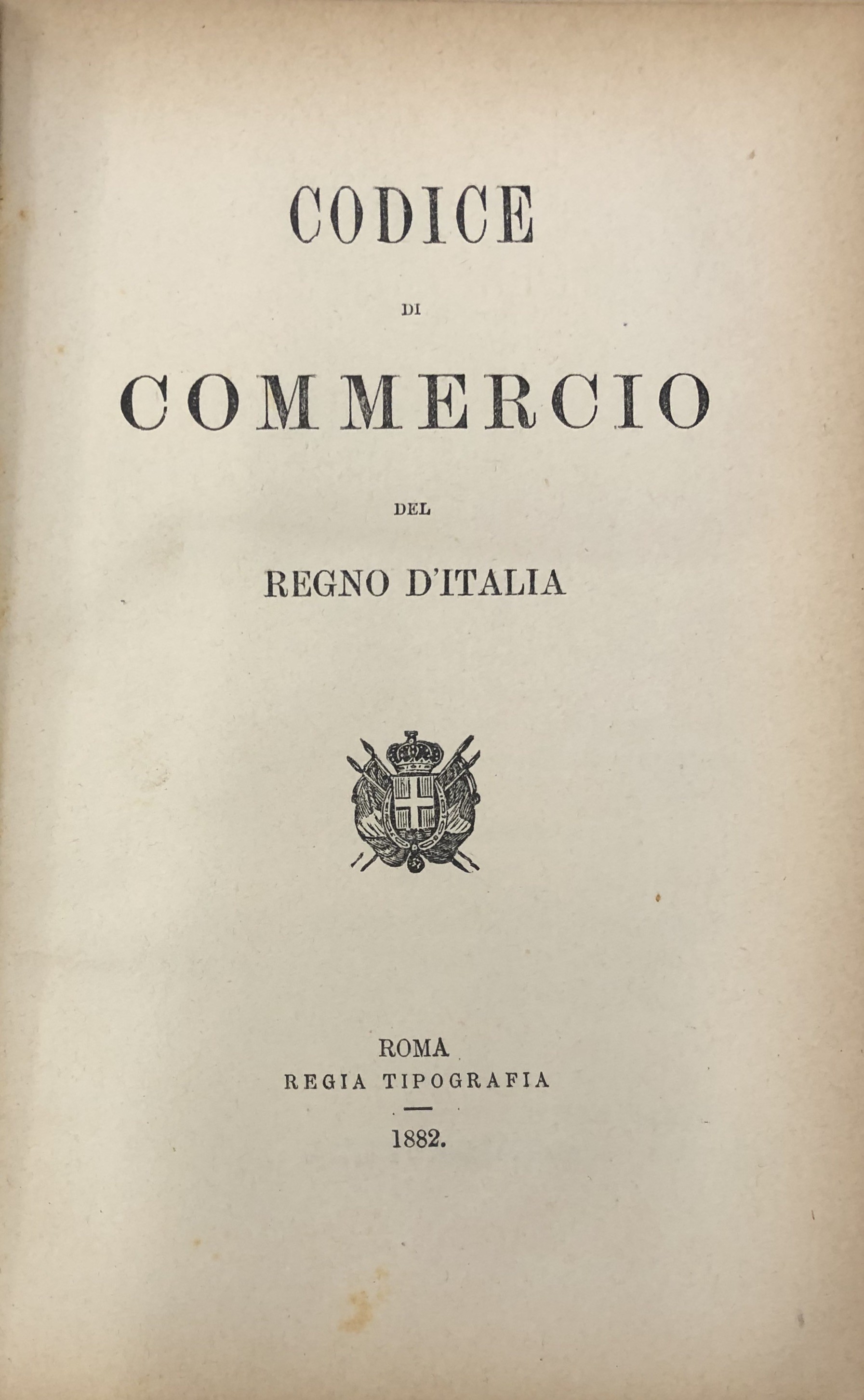 Codice di commercio del Regno d'Italia