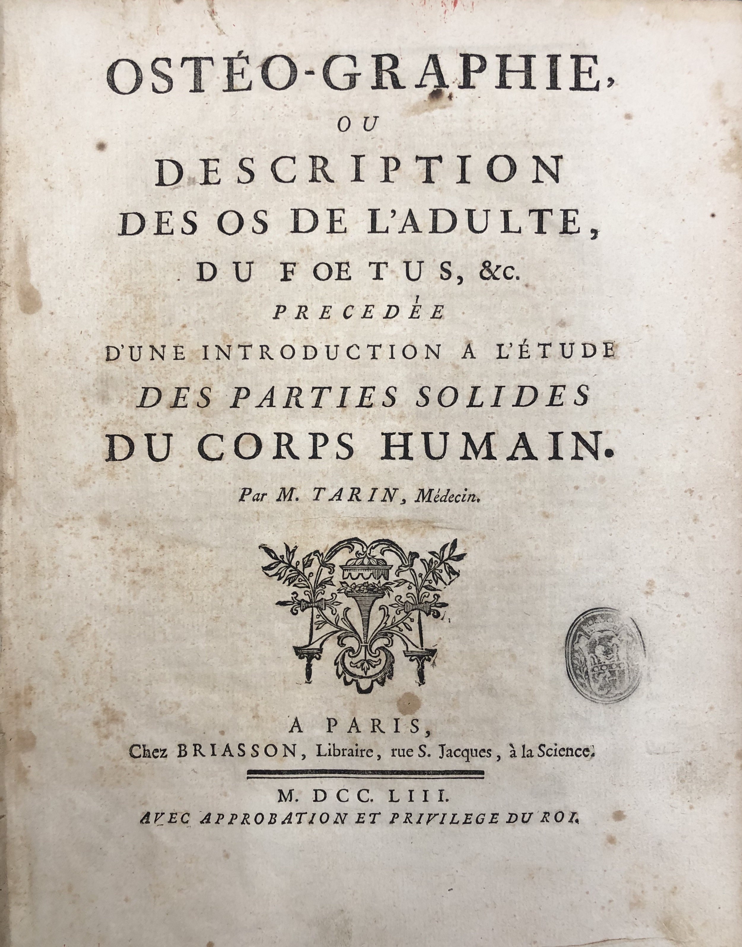 Osteo-graphie ou description des os de l'adulte