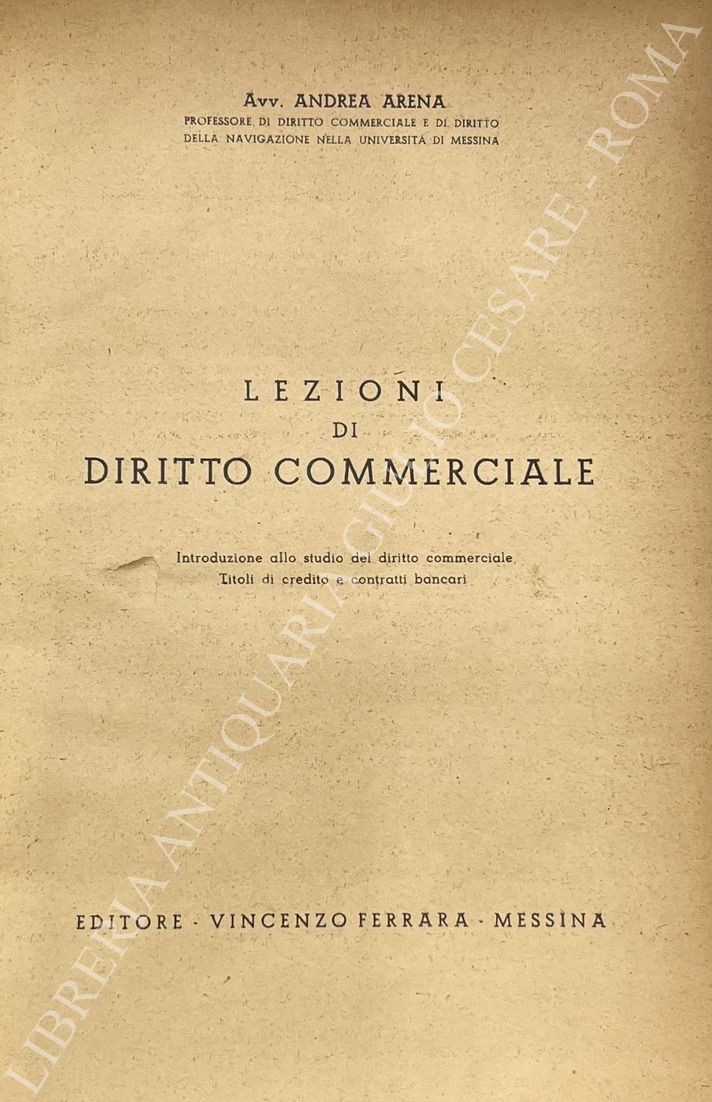 Lezioni di diritto commerciale
