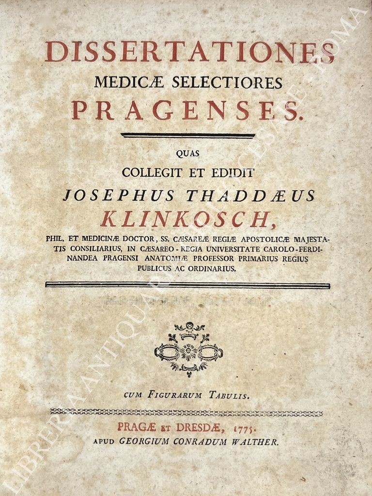Dissertationes medicae selectiores pragenses