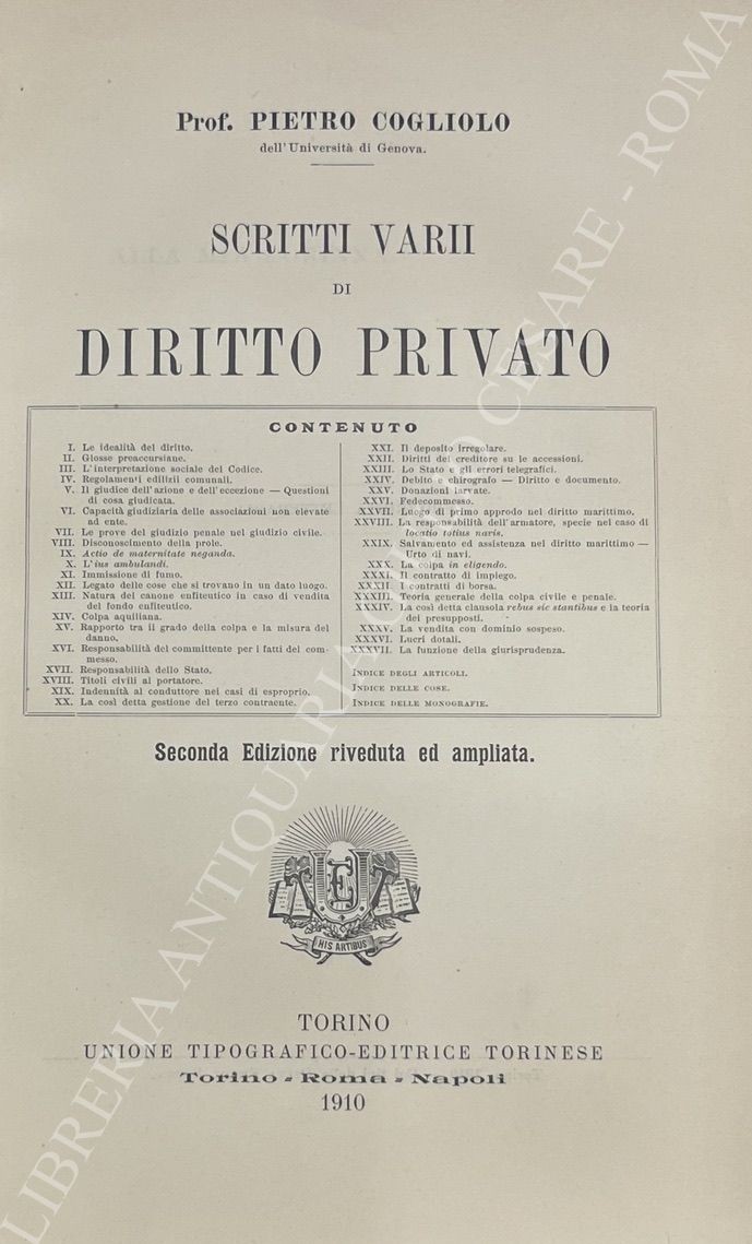 Scritti varii di diritto privato