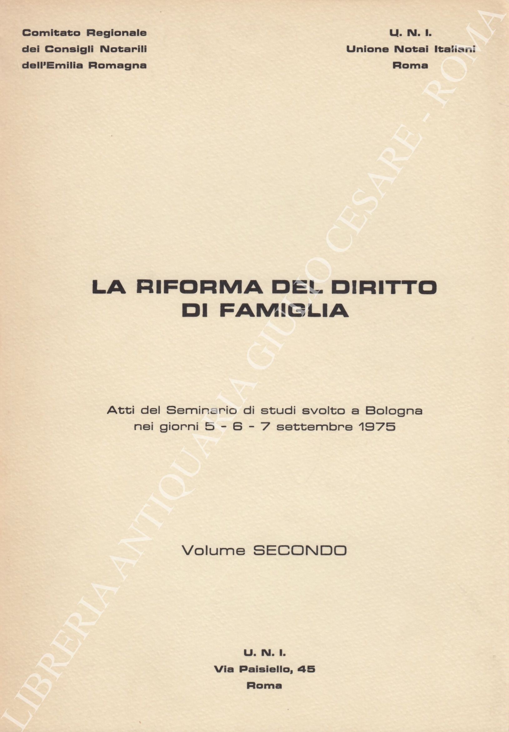La riforma del diritto di famiglia