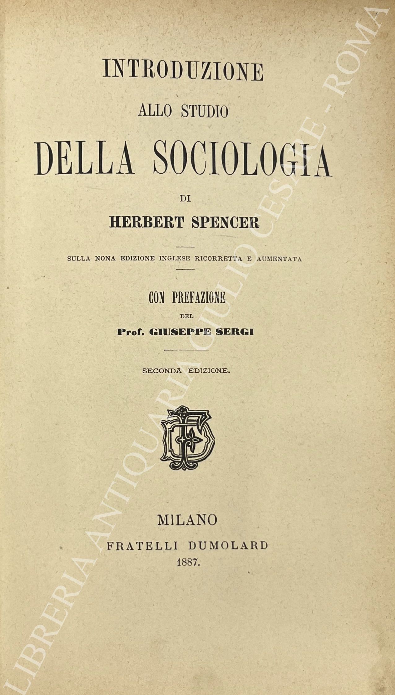 Introduzione allo studio della sociologia