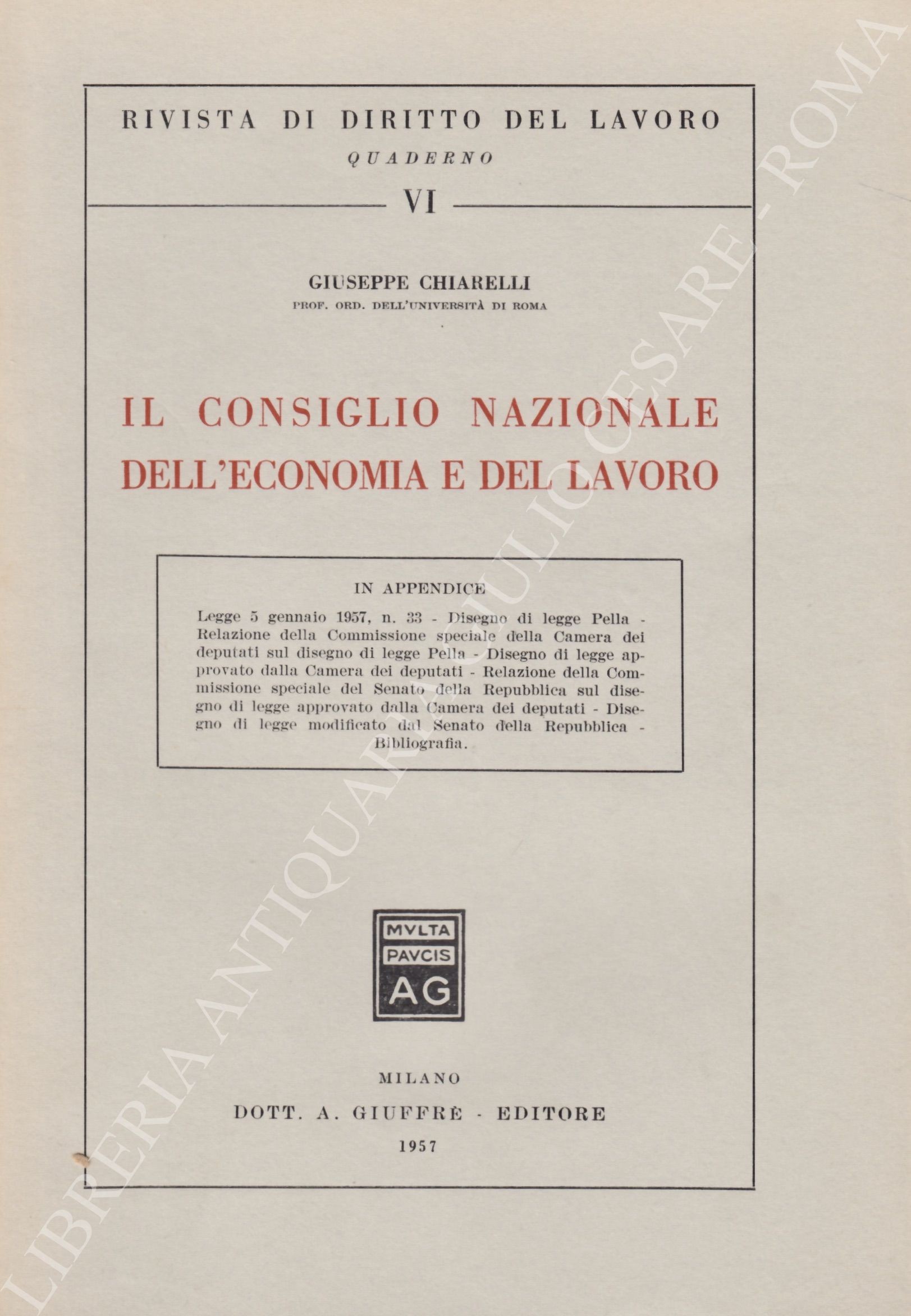 Il Consiglio Nazionale dell'Economia e del Lavoro