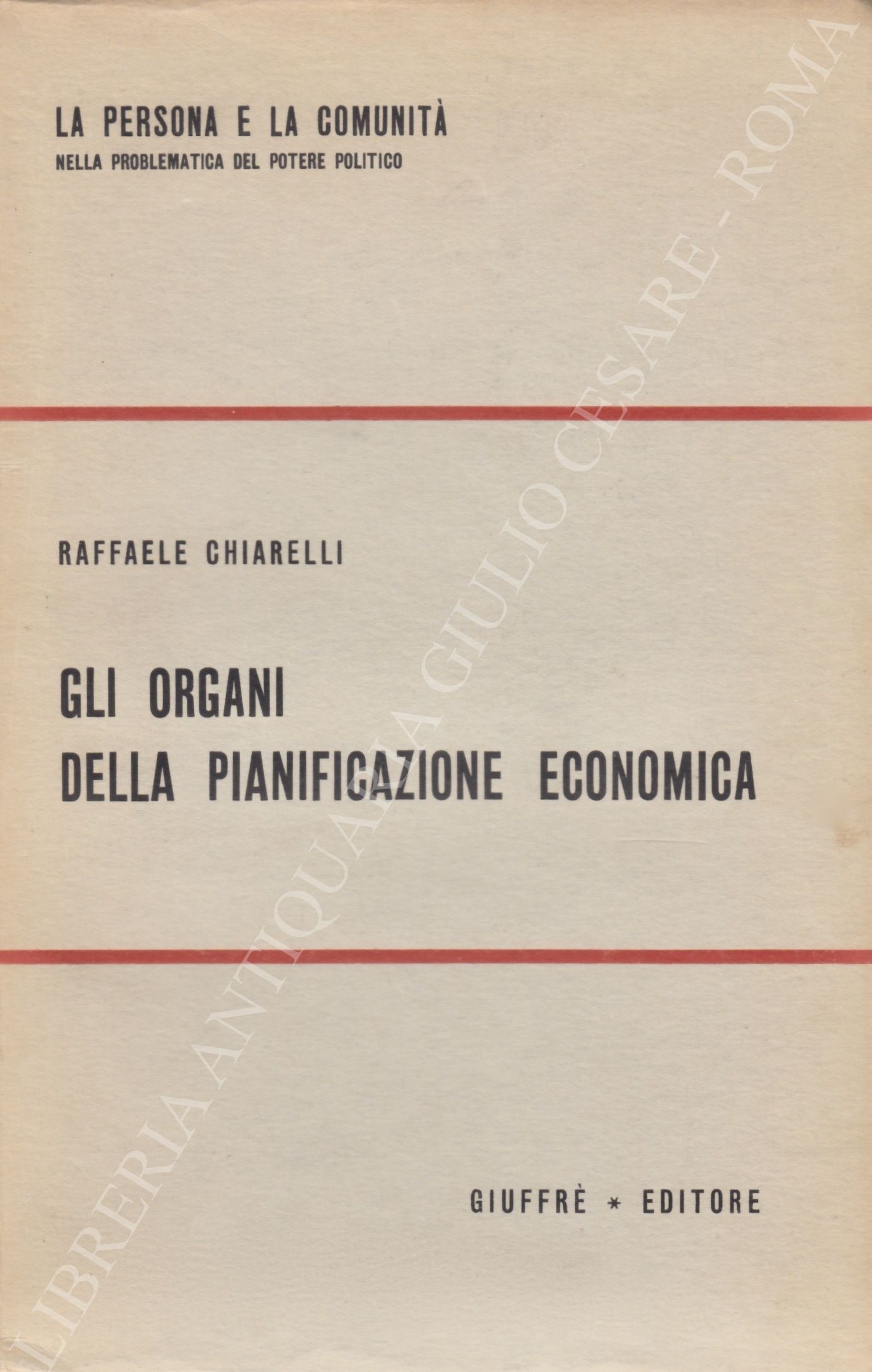 Gli organi della pianificazione economica