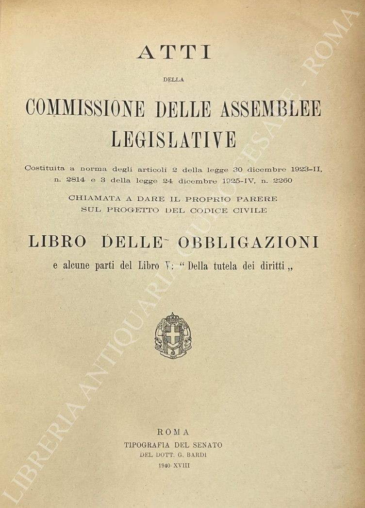 Atti della Commissione delle assemblee Legislative