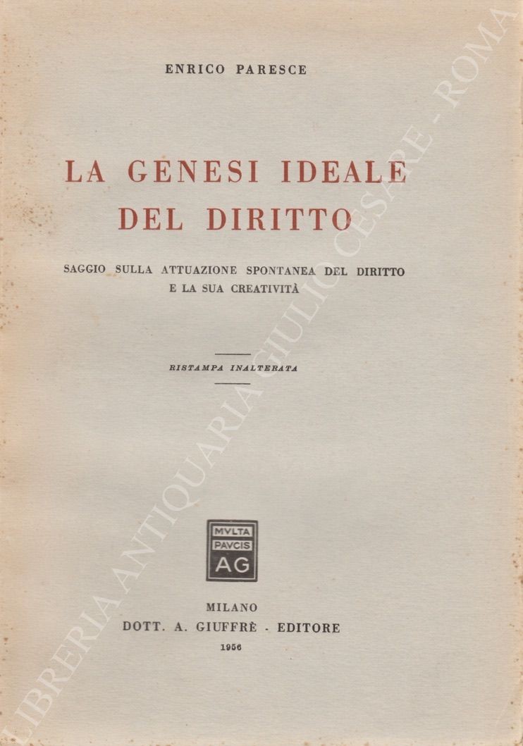 La genesi ideale del diritto