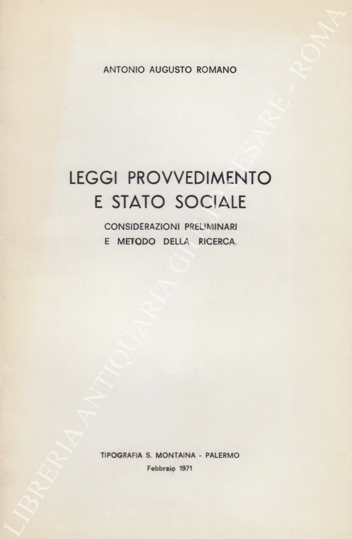 Leggi provvedimento e stato sociale