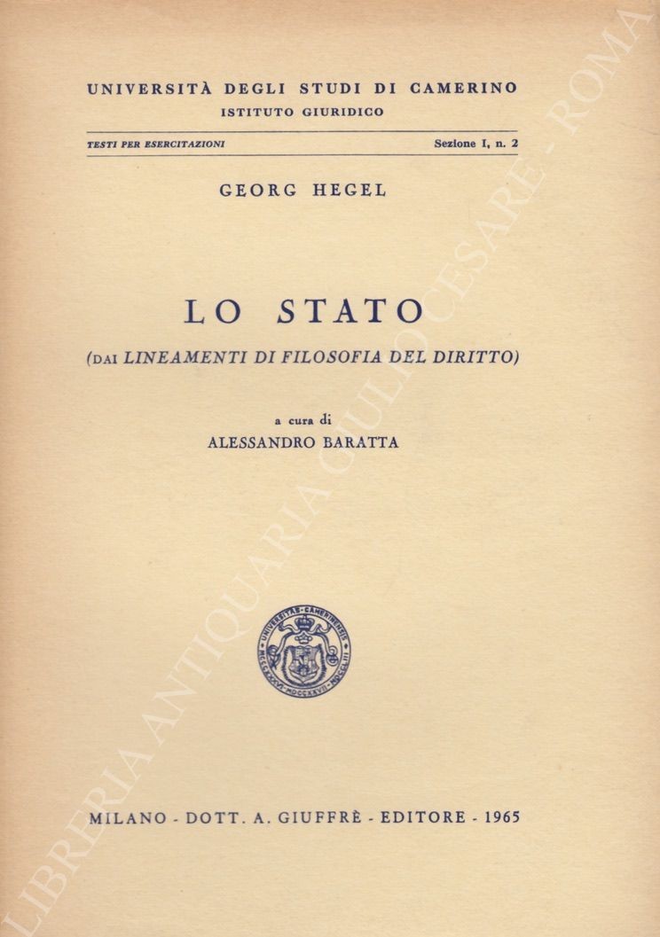 Lo Stato (dai lineamenti di filosofia del diritto)