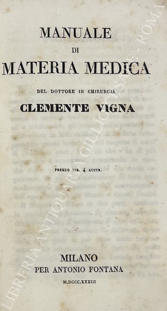 Manuale di materia medica