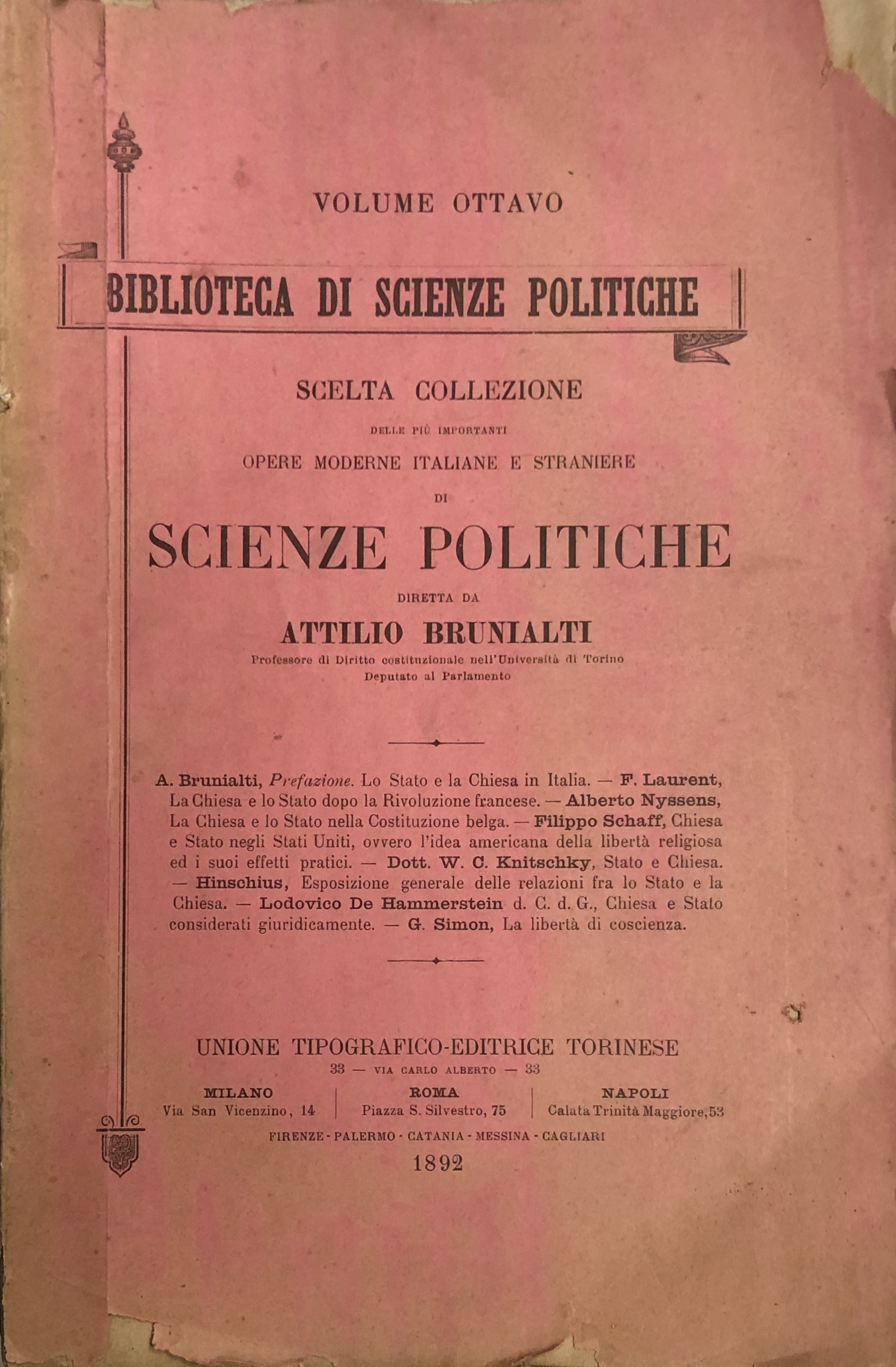 La Chiesa e lo Stato dopo la Rivoluzione francese