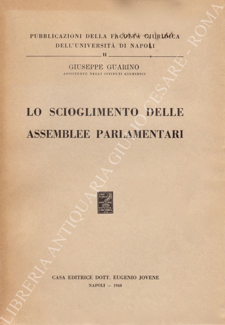 Lo scioglimento delle assemblee parlamentari