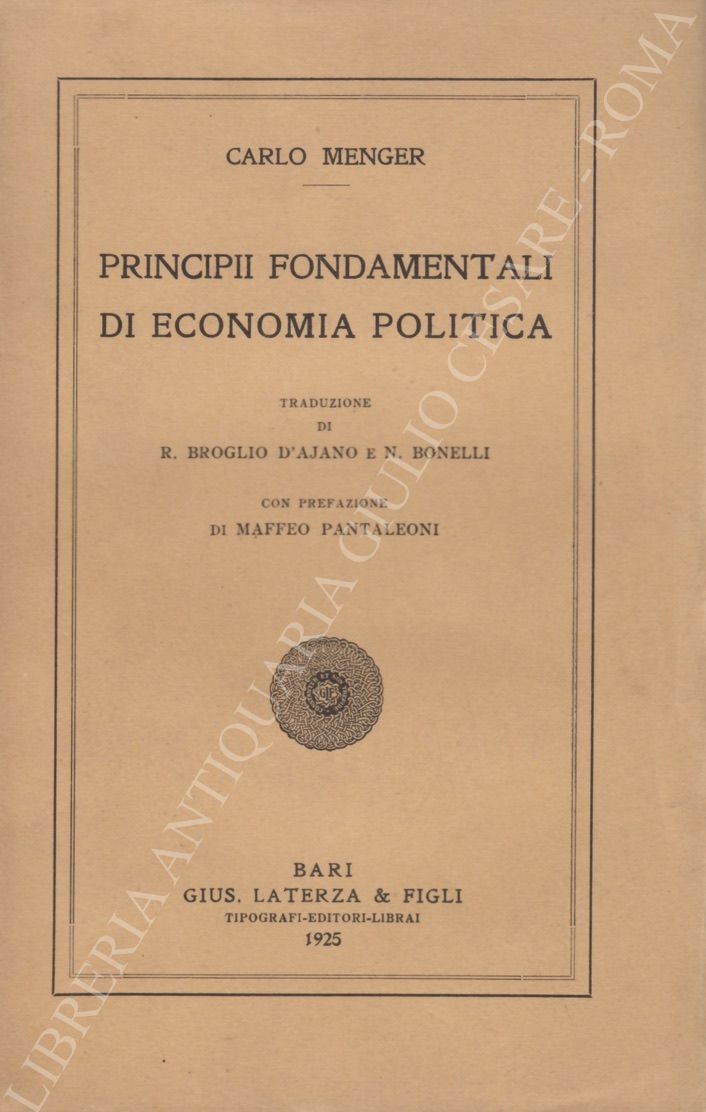 Principii fondamentali di economia