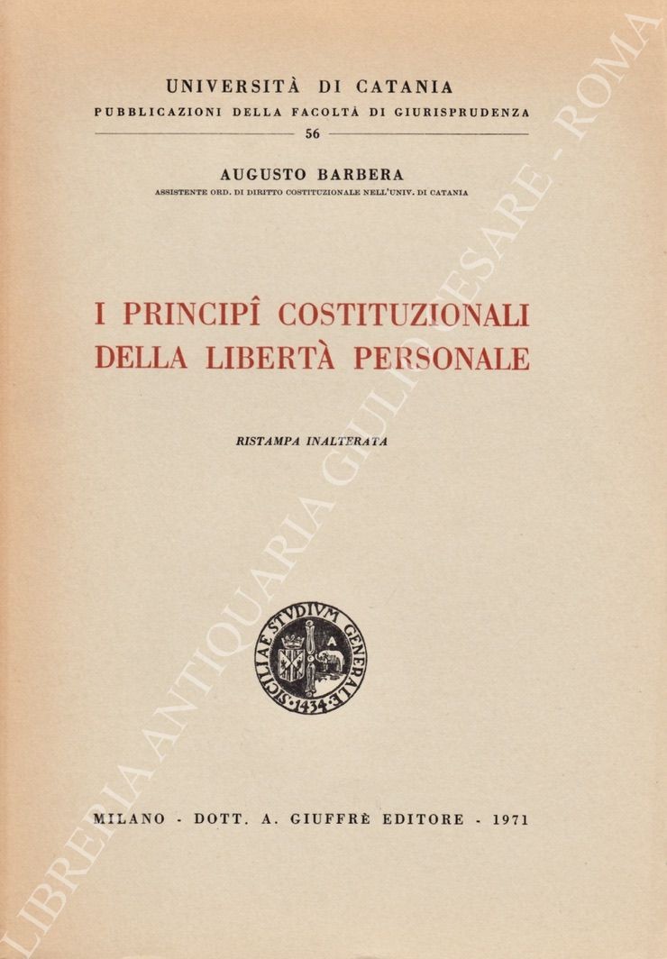 I principi costituzionali della libertà personale