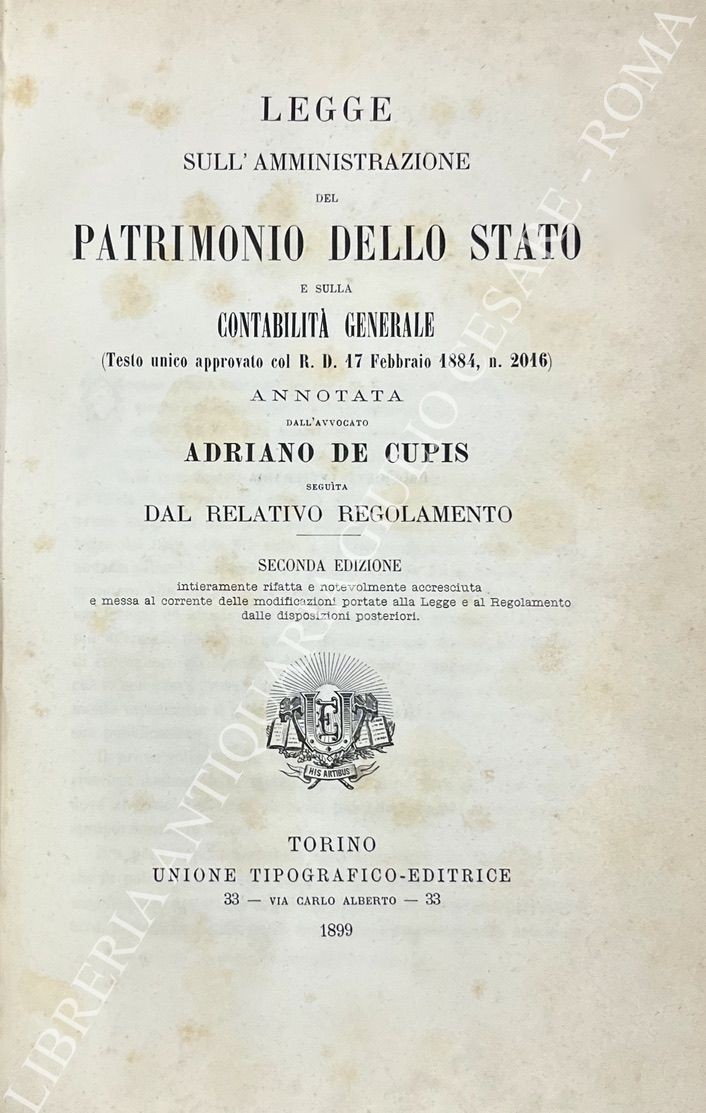 Legge sull'amministrazione del patrimonio dello Stato