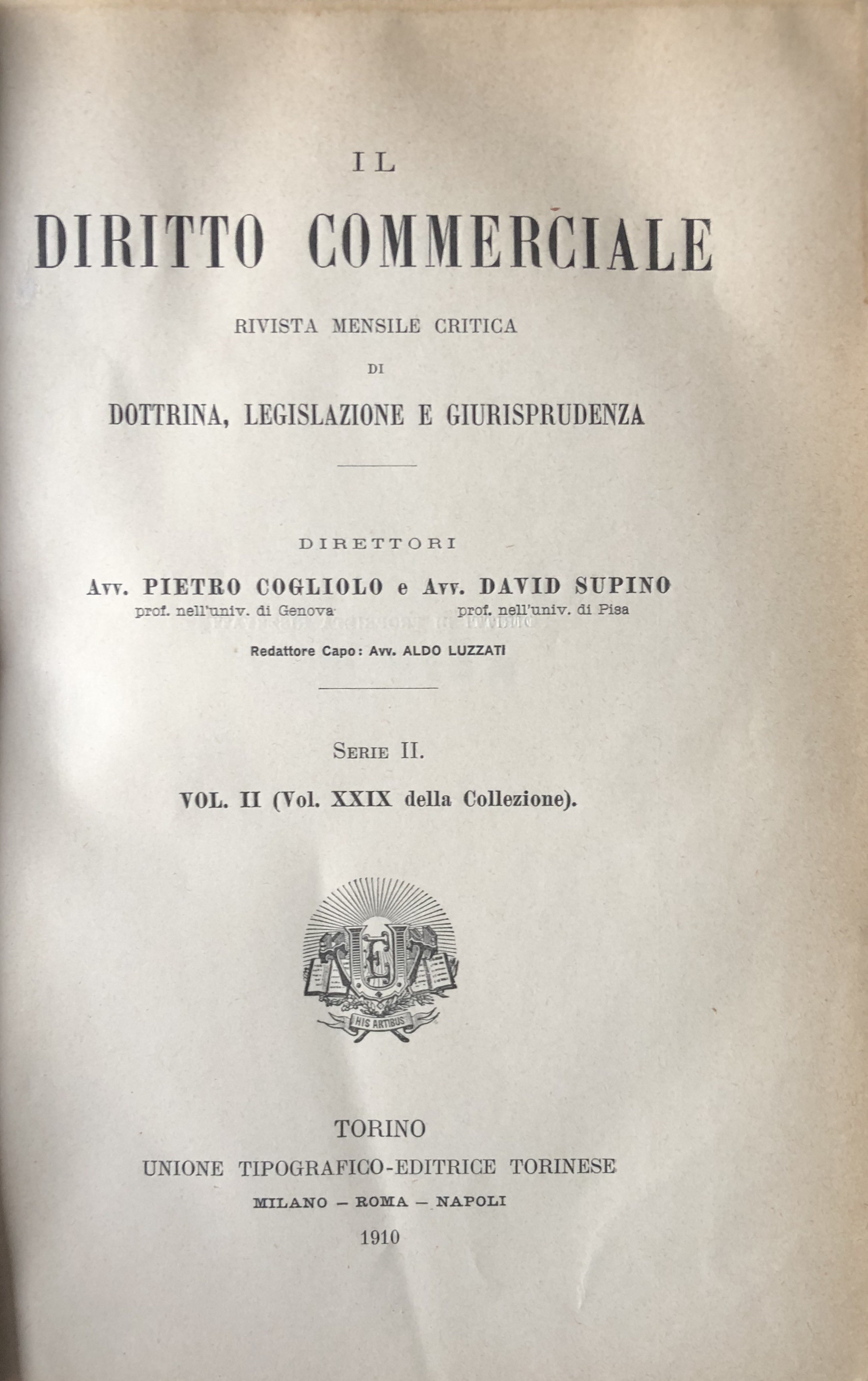 Il Diritto Commerciale