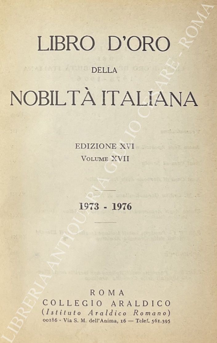 Libro d'oro della nobiltà italiana