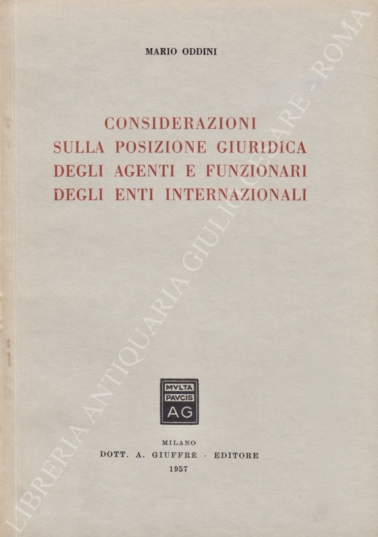 Considerazioni sulla posizione giuridica 
