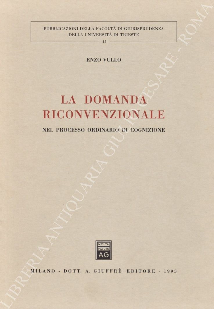 La domanda riconvenzionale nel processo ordinario di cognizione