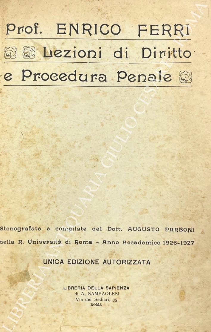 Lezioni di Diritto e Procedura Penale