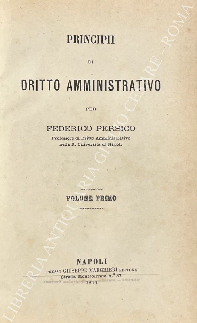 Principii di dritto amministrativo