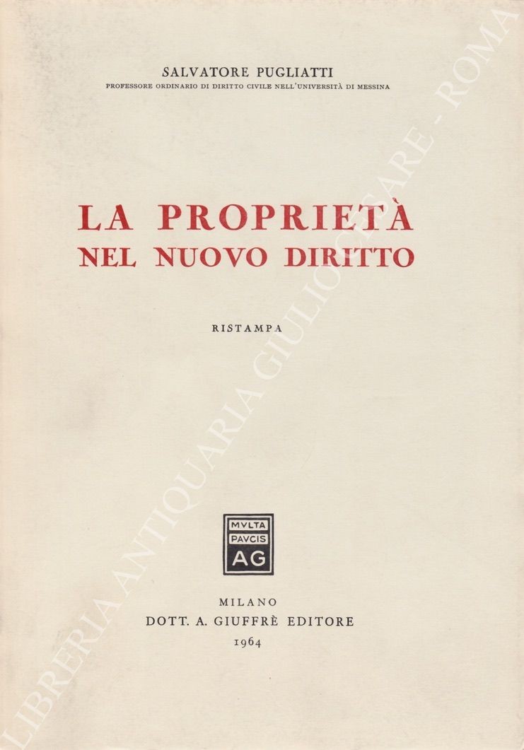 La proprietà nel nuovo diritto