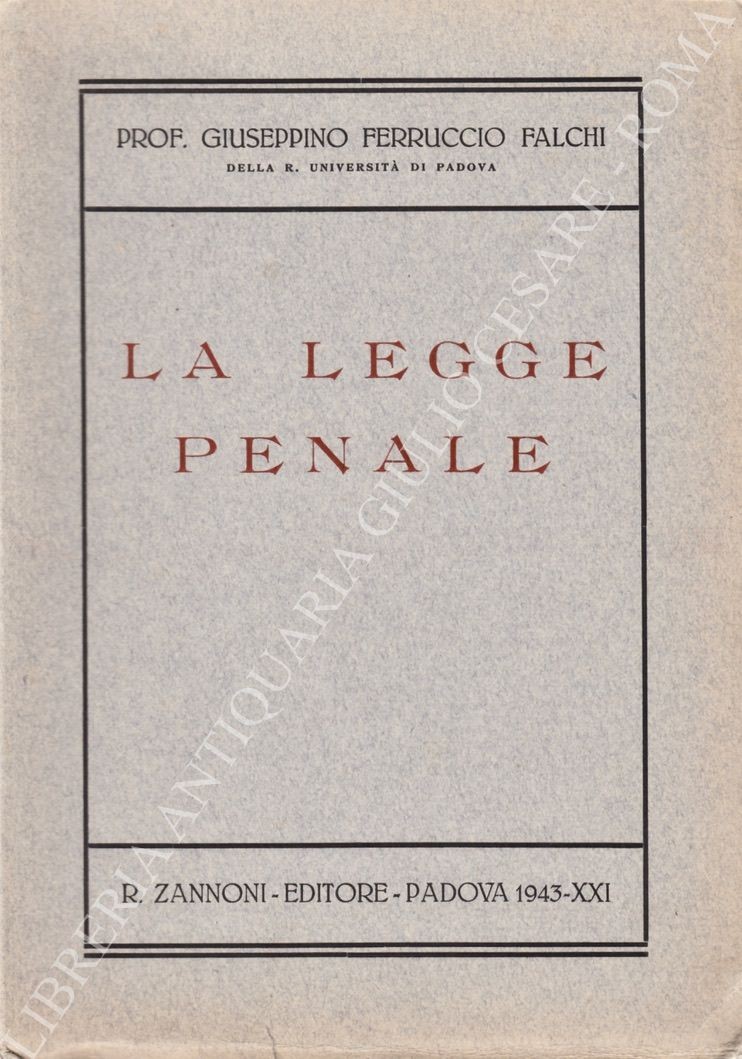 La legge penale