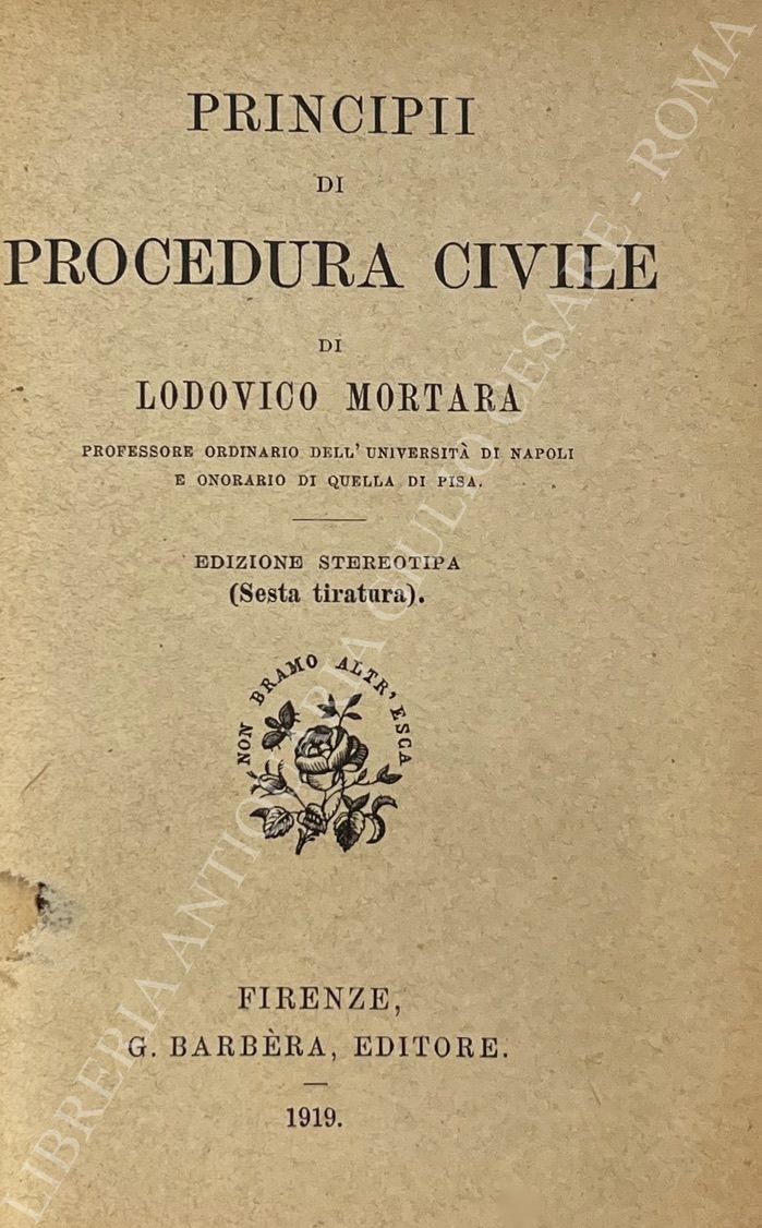 Principii di procedura civile