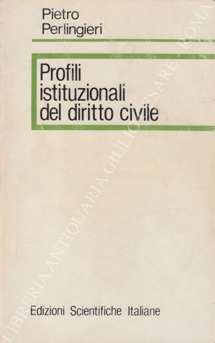 Profili istituzionali del diritto civile