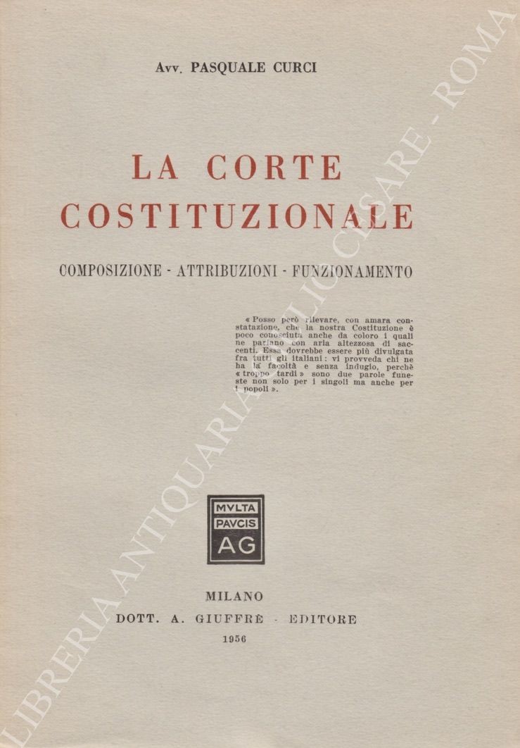 La corte costituzionale