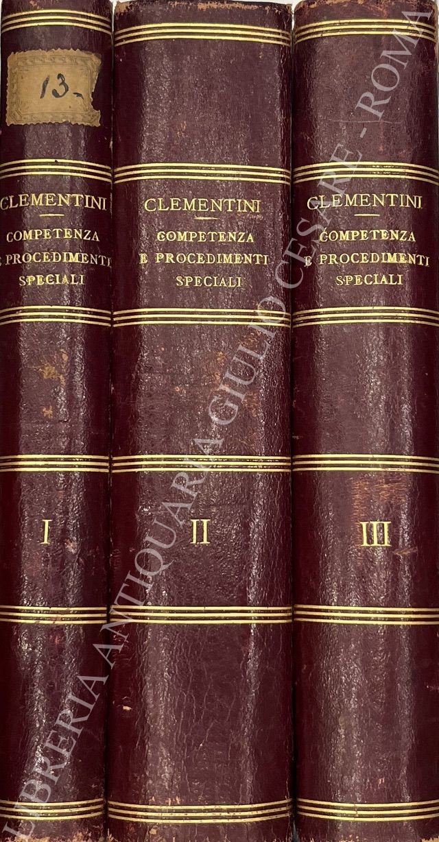 Della competenza e dei procedimenti speciali