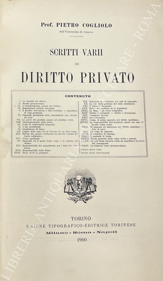 Scritti varii di diritto privato