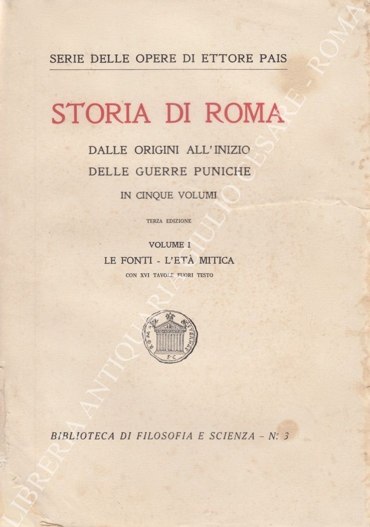 Storia di Roma dalle origini all'inizio delle Guerre Puniche