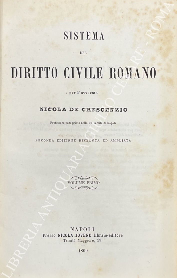 Sistema del diritto civile romano