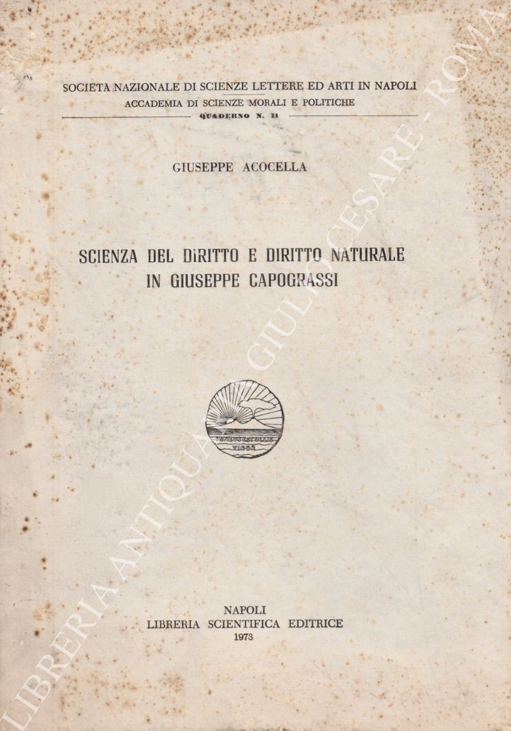 Scienza del diritto e diritto naturale in Giuseppe Capograssi