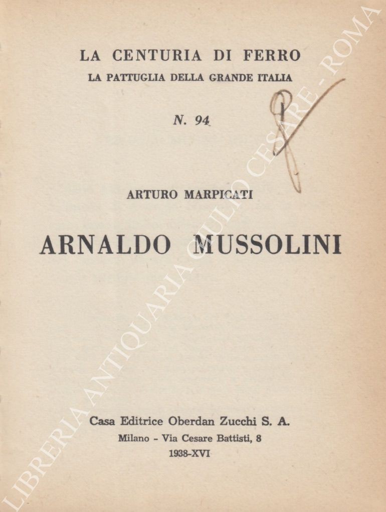 Arnaldo Mussolini
