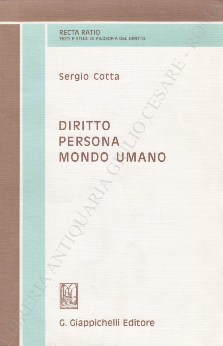 Diritto Persona Mondo umano