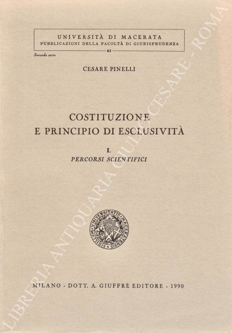 Costituzione e principio di esclusività