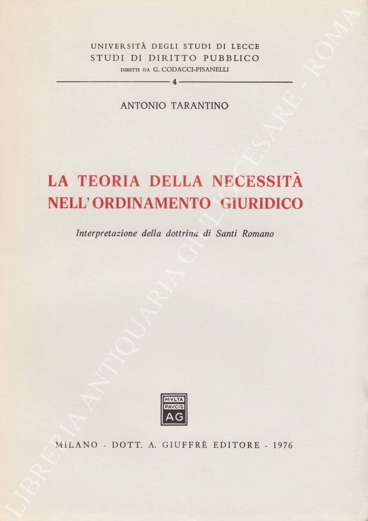 La teoria della necessità nell'ordinamento giuridico