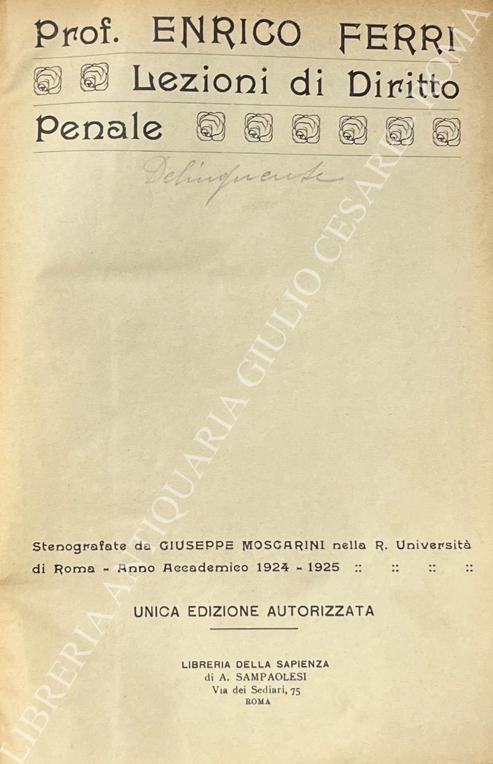 Lezioni di diritto penale