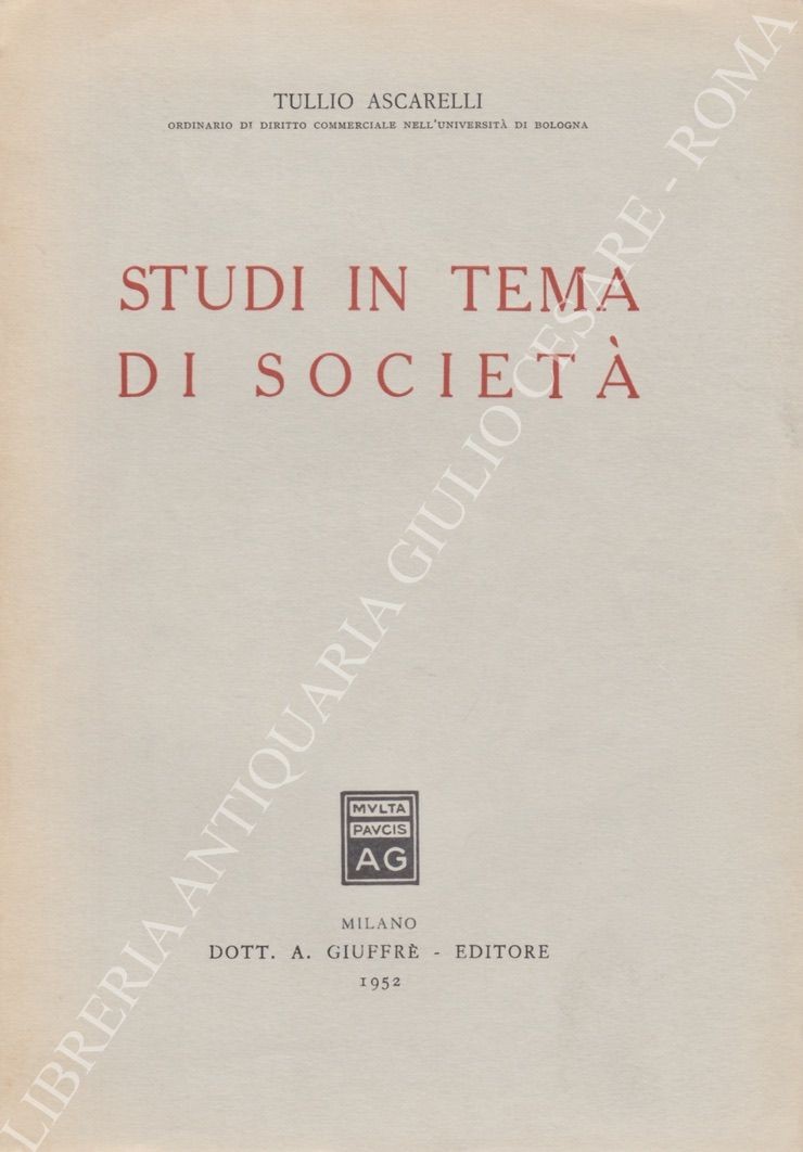 Studi in tema di società