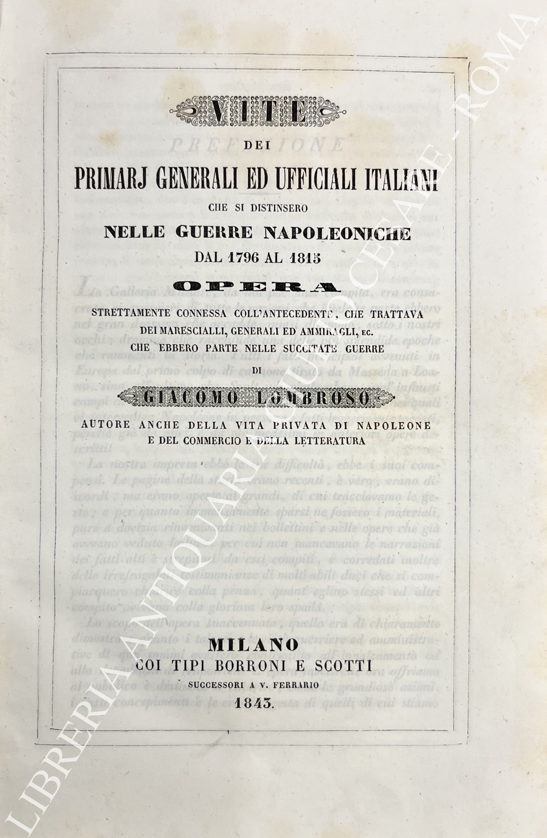 Vite dei primarj generali ed ufficiali italiani 