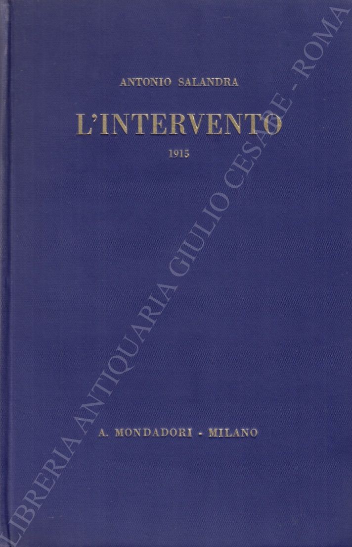L'intervento (1915). Ricordi e pensieri
