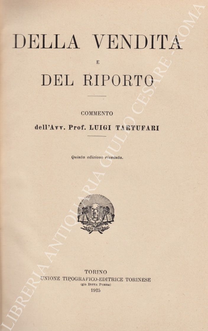 Della vendita e del riporto. (Art. 59-75)